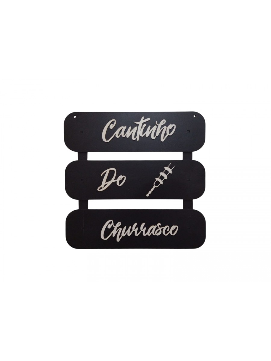 Placa Cantinho do Churrasco Fb095