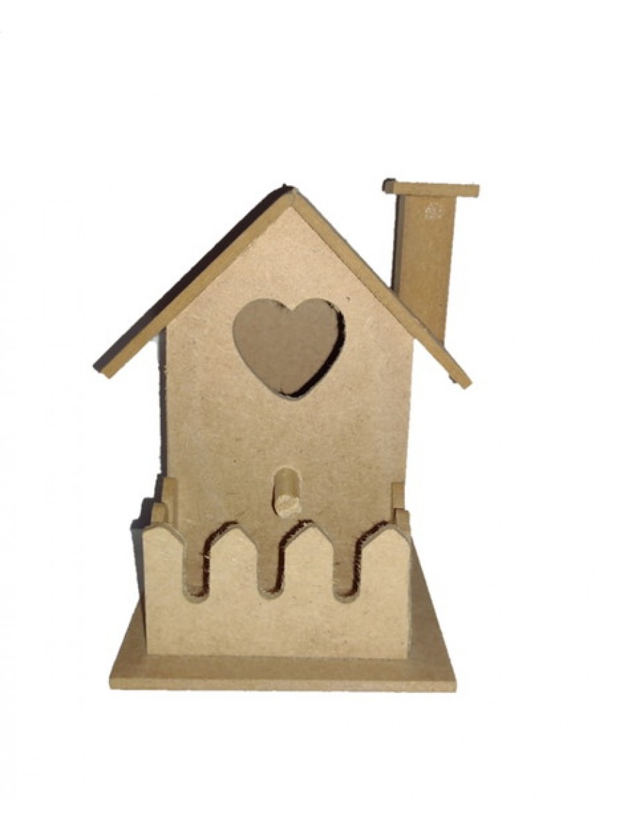 CASA PÁSSARO MINI CORAÇÃO C/FURO PS524