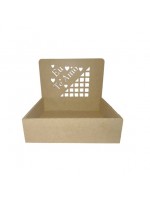 CESTA COM ESCRITA EU TE AMO VAZADA PS544