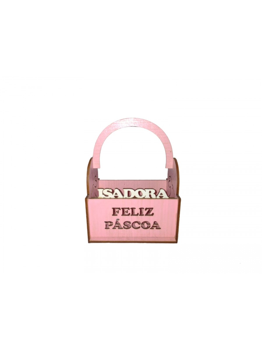 CESTA DE PÁSCOA PERSONALIZADA COM NOME RF292