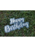Letreiro Happy Birthday Acrílico RF347