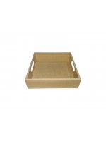BANDEJA QUADRADA COM RASGO 20X20X5 P JL068