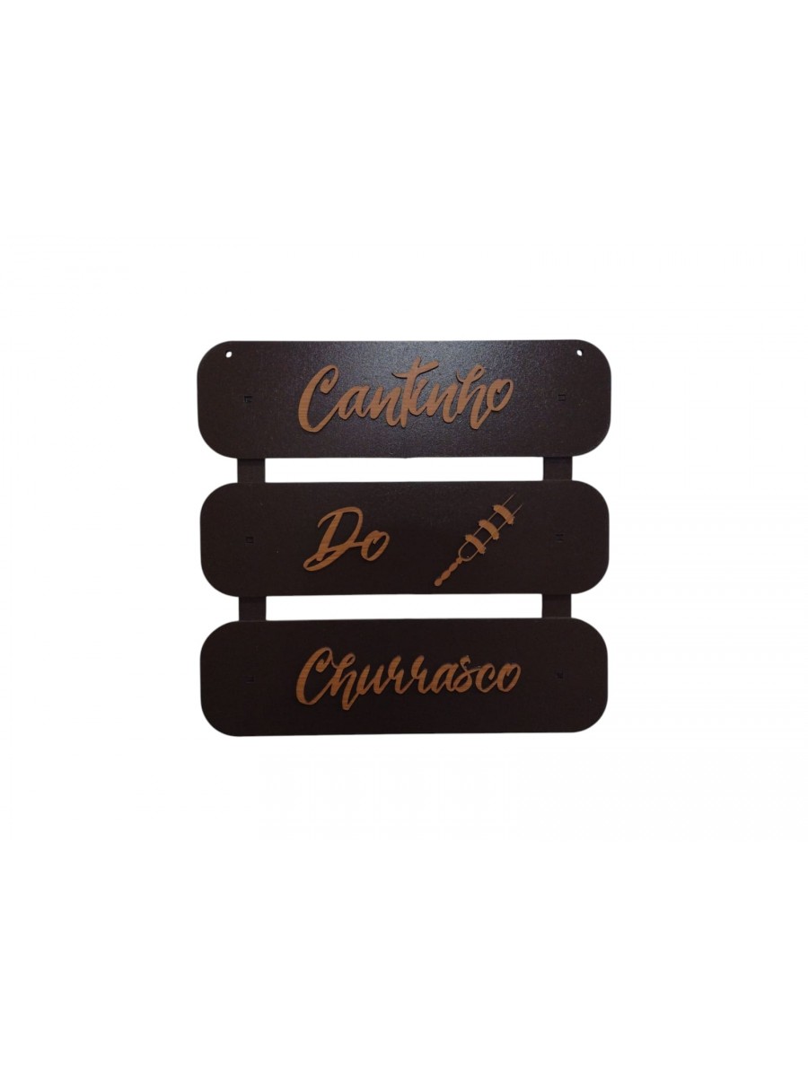 Placa Cantinho do Churrasco Fb092