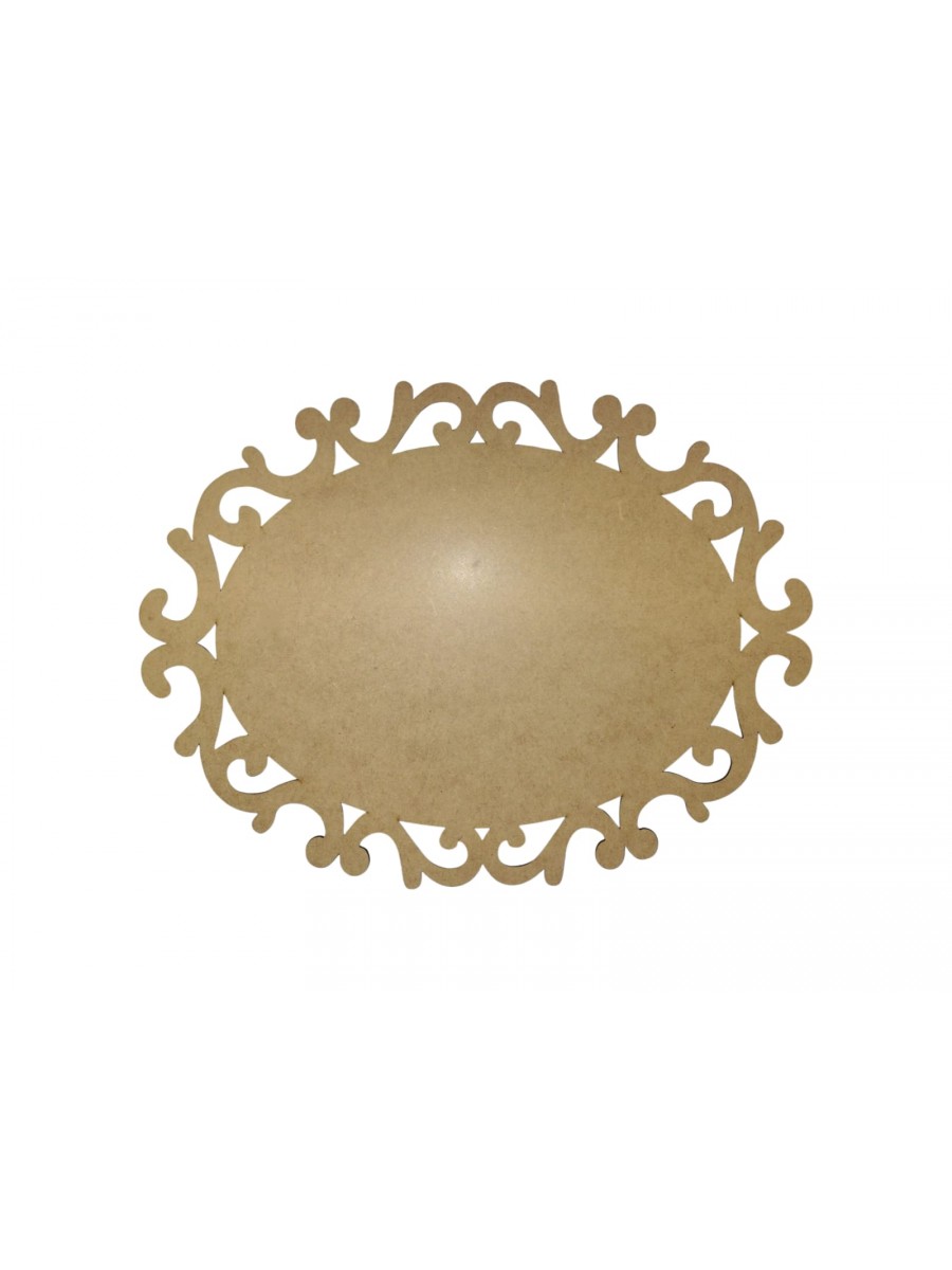 PLACA OVAL TRABALHADA 38x29 RF102