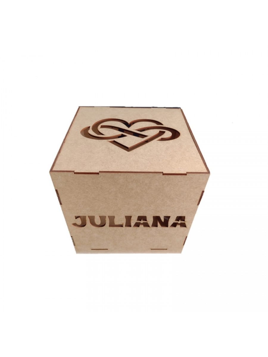 Cubo Luminaria mdf Personalizado Rf304