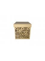 CAIXA PORTA PANETONE BOLINHAS DE NATAL PC024