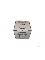 COFRE PARA CASAMENTO MDF LAMINADO + PERSONALIZAÇÃO RF382
