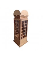 Cabine telefônica em mdf cru fb033