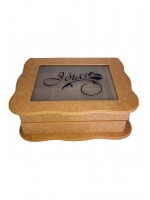 PORTA JÓIAS COM GAVETA JATEADO AL785