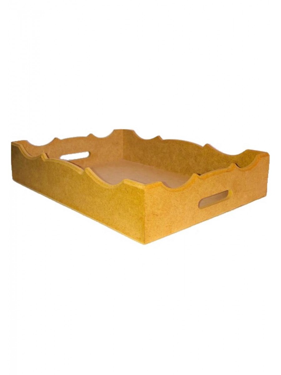 BANDEJA RETANGULAR TRABALHADA G AL811