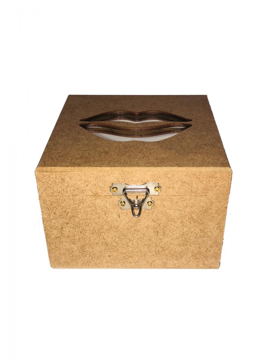 PORTA BATOM COM ESPELHO E DESENHO BOCA AL905