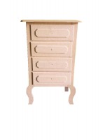 MESA DE CABECEIRA COLONIAL 4 GAVETAS CS003