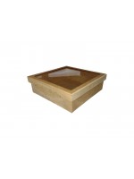 CAIXA COM TAMPA DE ACETATO 15X15X4,5 CA003