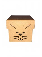 CAIXA COELHO DA PÁSCOA TAMPA LISA RD028