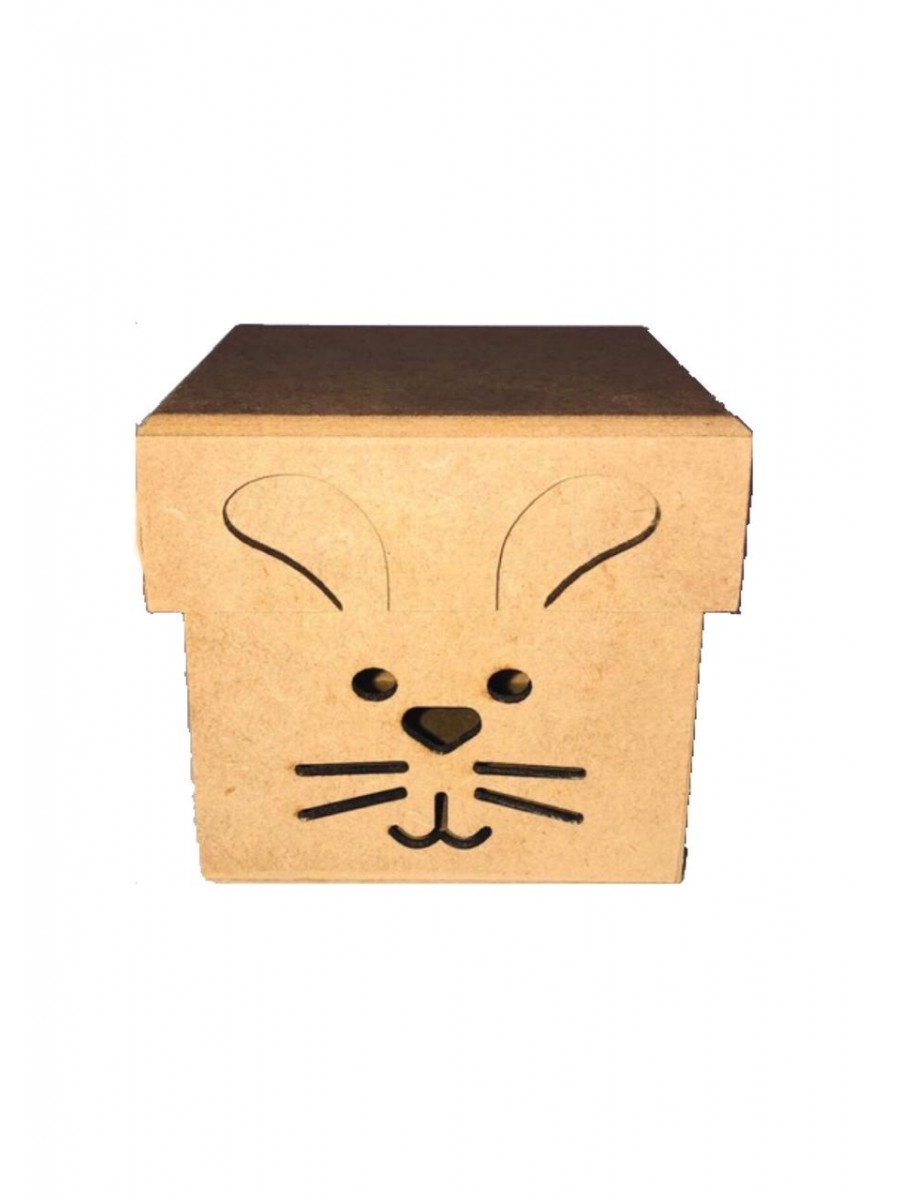 CAIXA COELHO DA PÁSCOA TAMPA LISA RD028